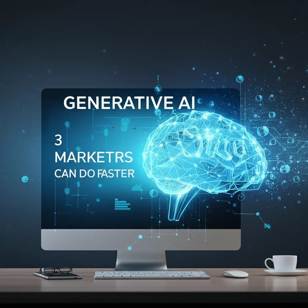 Generative AI Marketing: 3 Things Marketers Can Do Faster