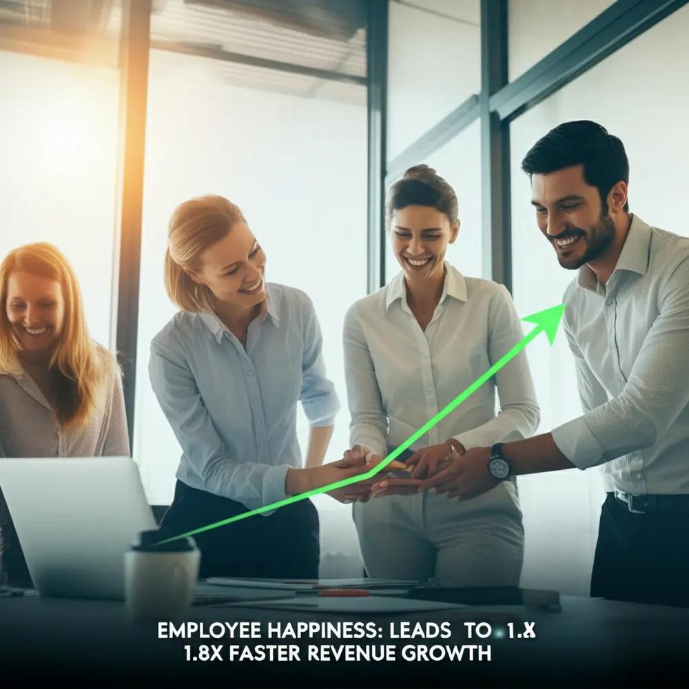 Employee Happiness: Leads to 1.8X Faster Revenue Growth